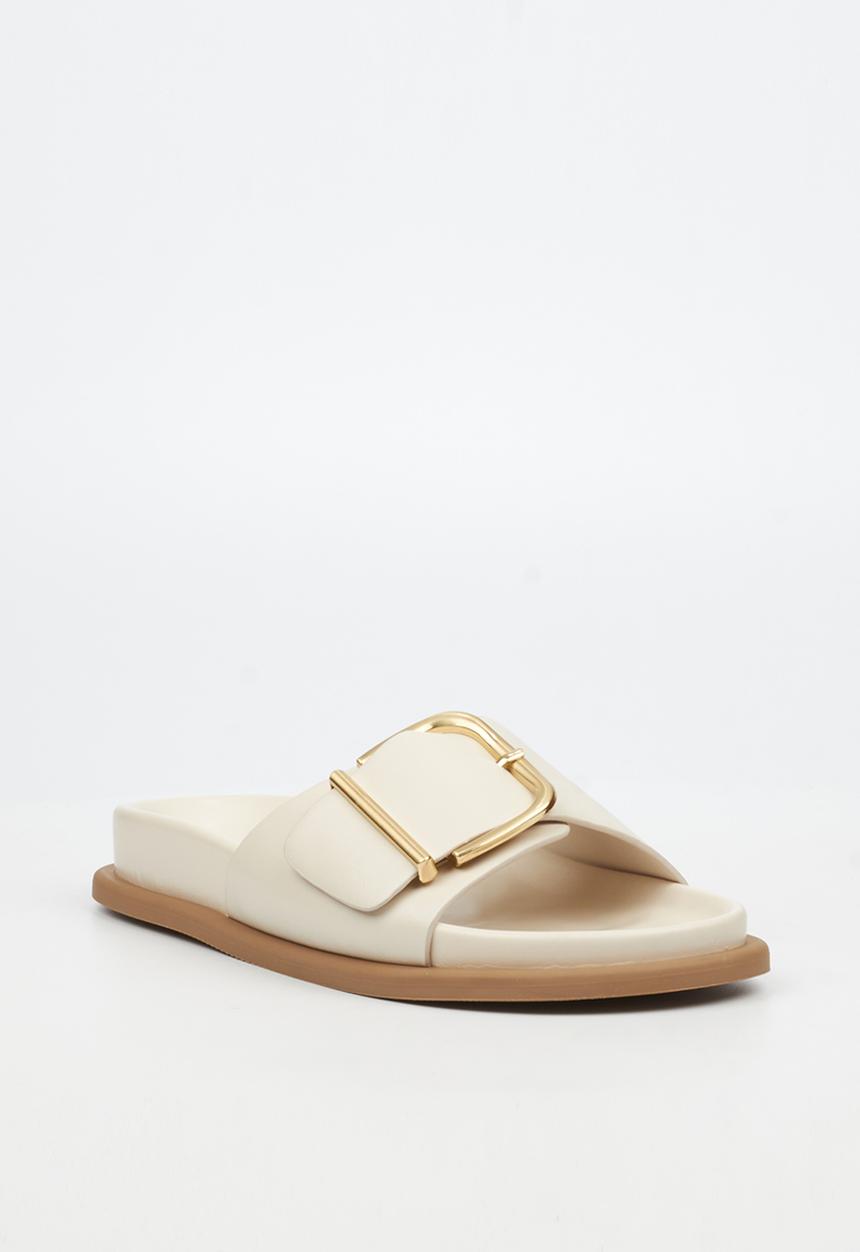 Miss Black - Polpetta 12 buckle strap sandal - natural