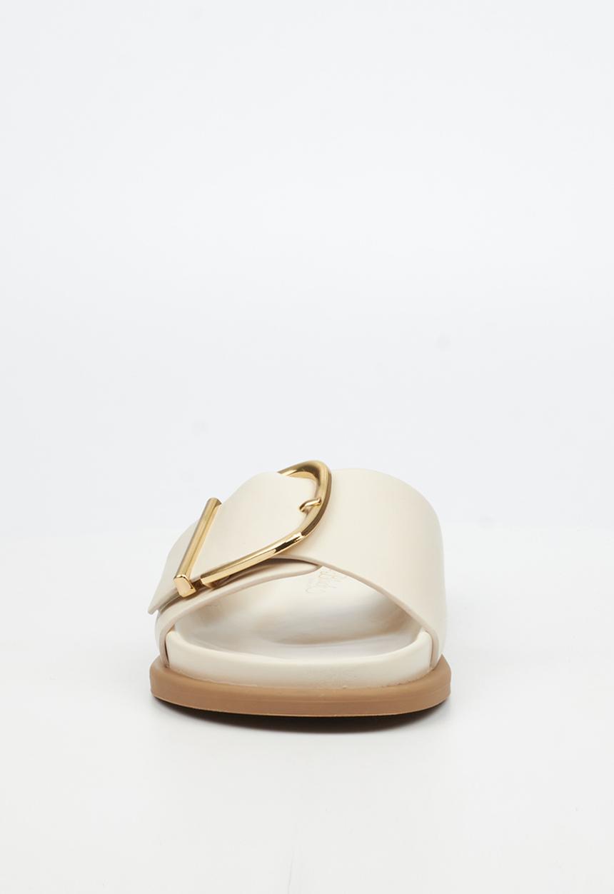 Miss Black - Polpetta 12 buckle strap sandal - natural