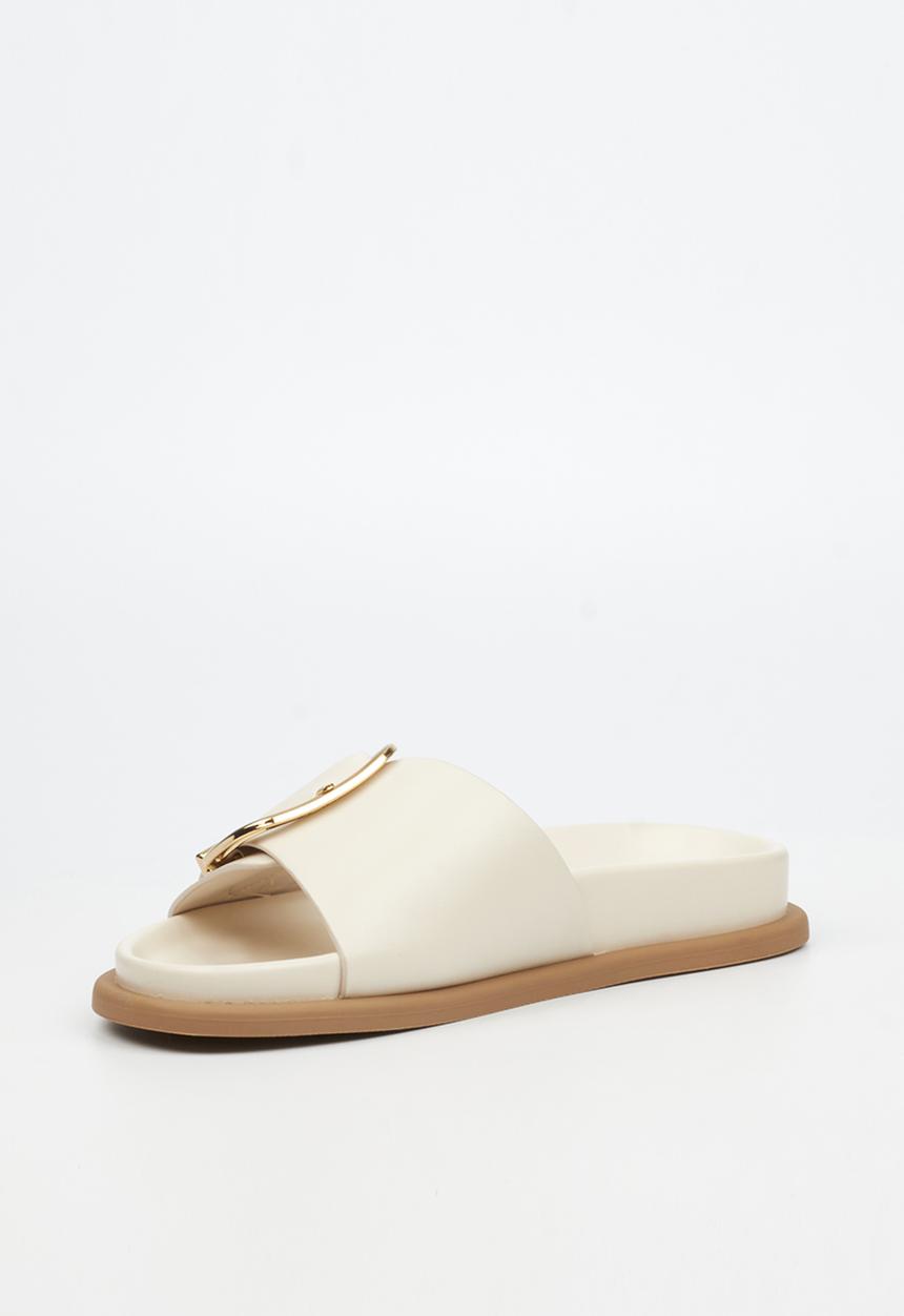 Miss Black - Polpetta 12 buckle strap sandal - natural