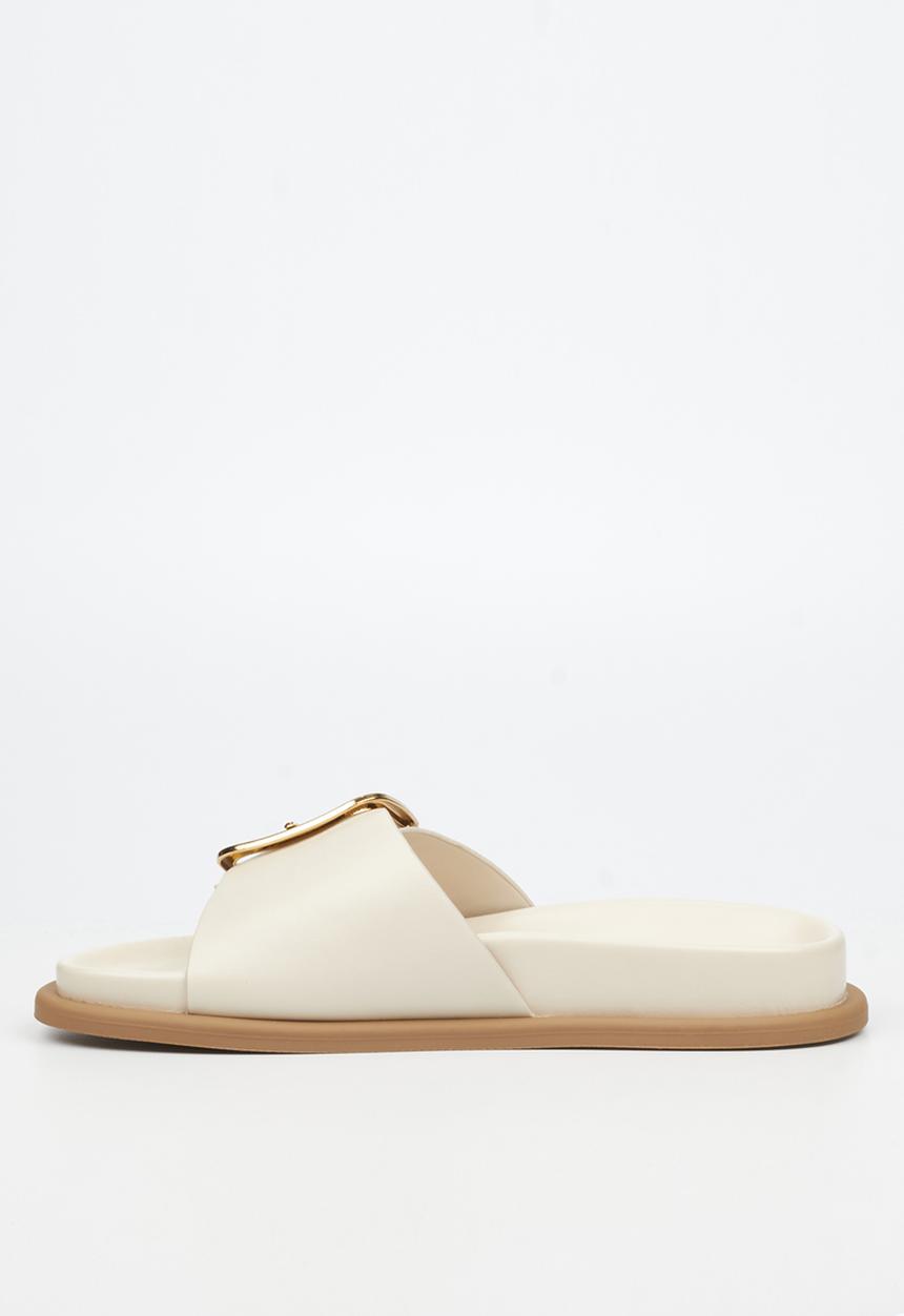 Miss Black - Polpetta 12 buckle strap sandal - natural
