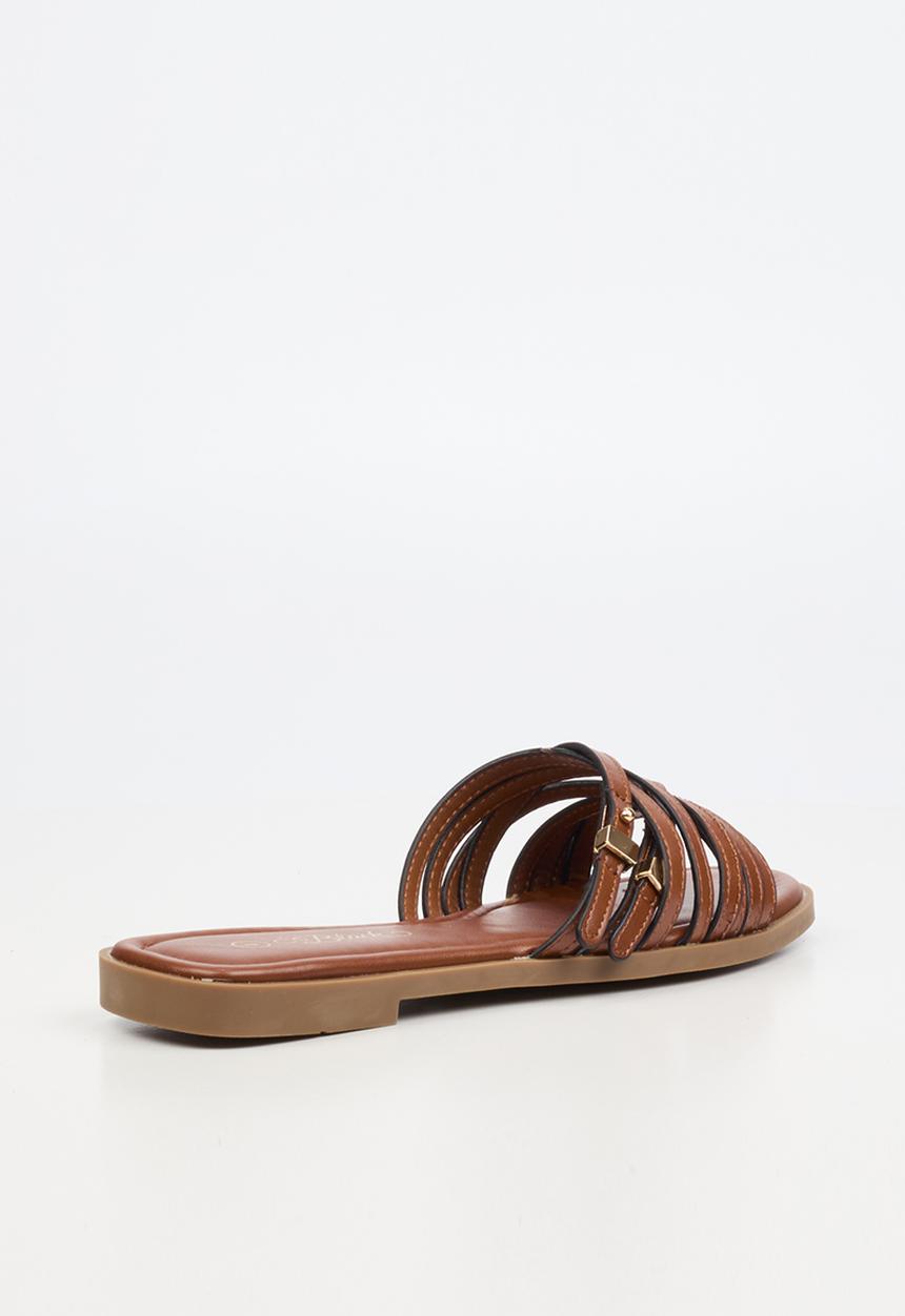 Miss Black - Rune 1 strappy sandal - tan