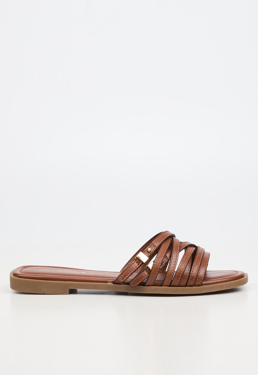 Miss Black - Rune 1 strappy sandal - tan