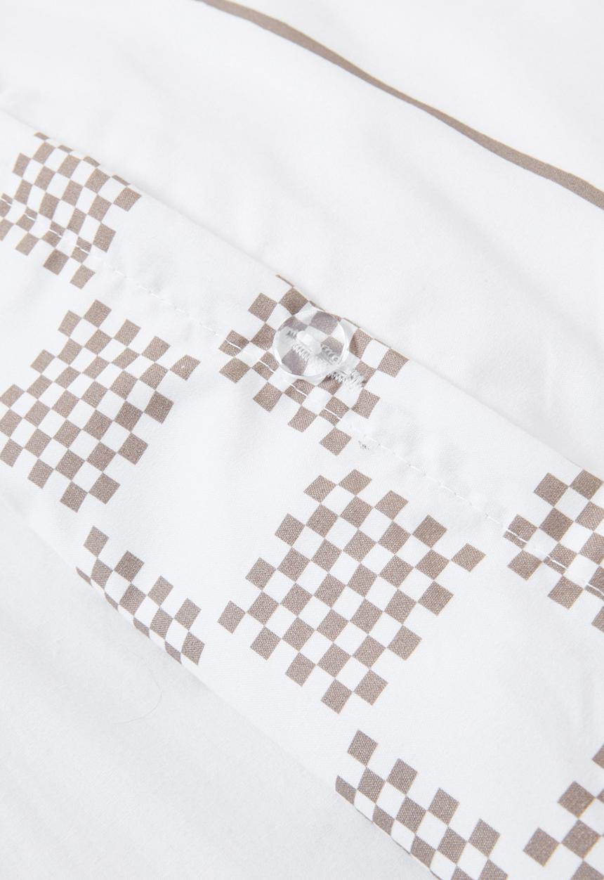 Sixth Floor - Distressed Check Super Soft Kids Duvet Set - Neutral