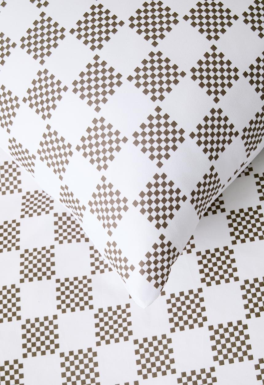 Sixth Floor - Distressed Check Super Soft Kids Duvet Set - Neutral