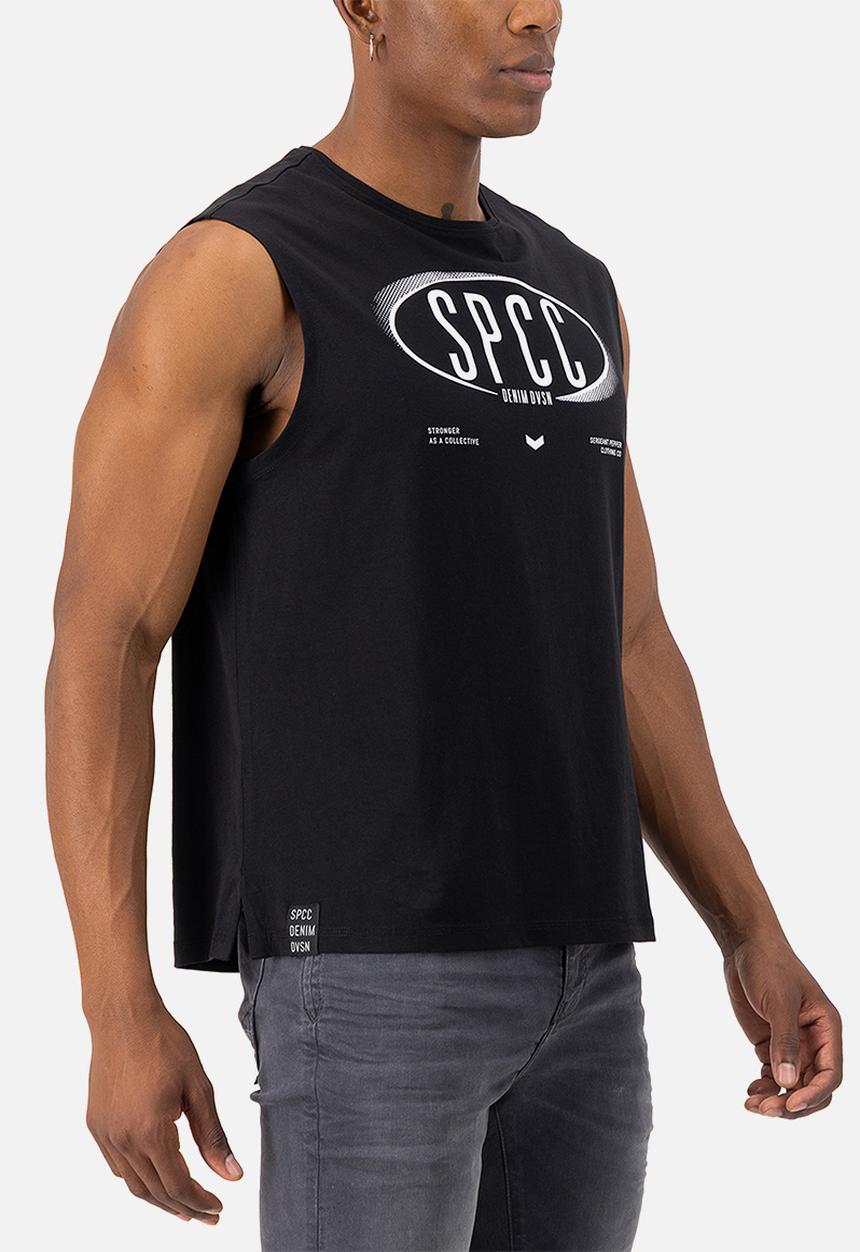 S.P.C.C - Enzo Sleeveless Tee - Black