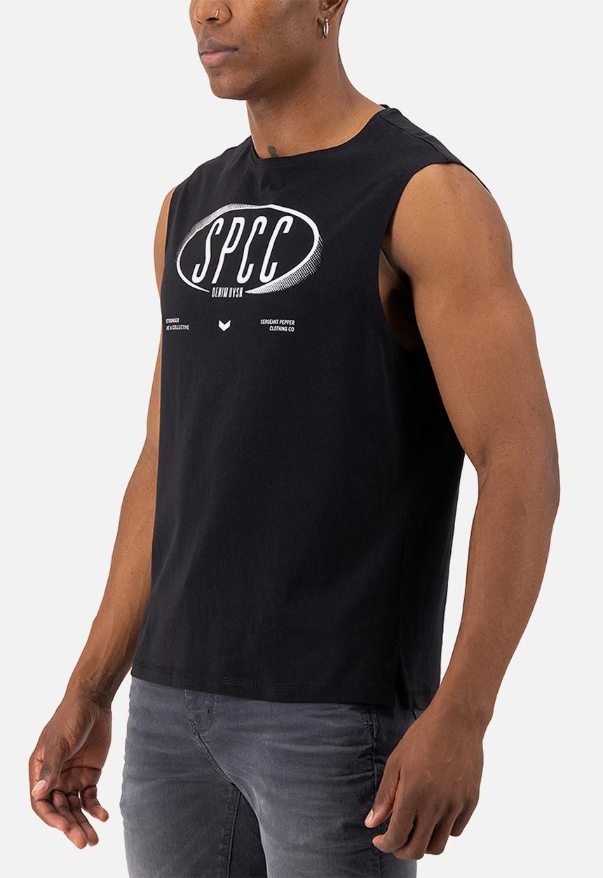 S.P.C.C - Enzo Sleeveless Tee - Black