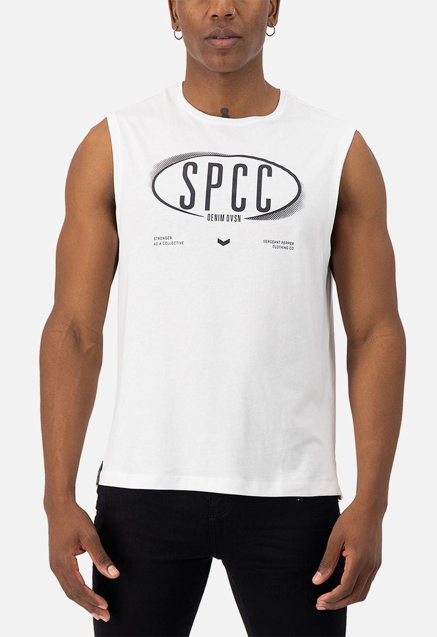 S.P.C.C - Enzo Sleeveless Tee - White