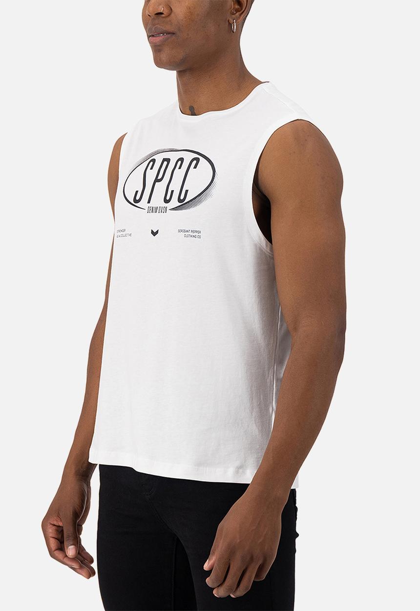 S.P.C.C - Enzo Sleeveless Tee - White
