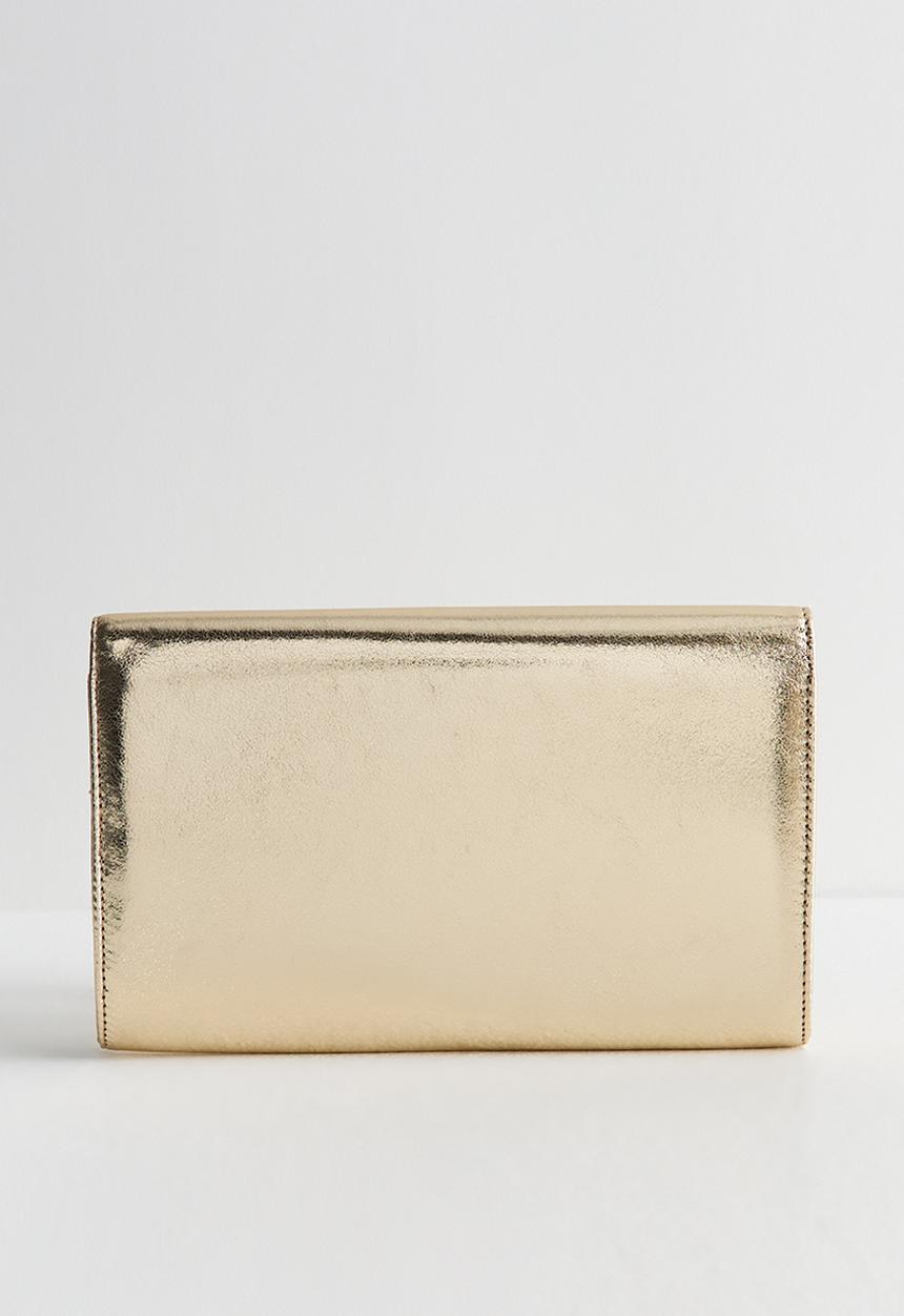 New Look - Effie Bar Clutch - Gold