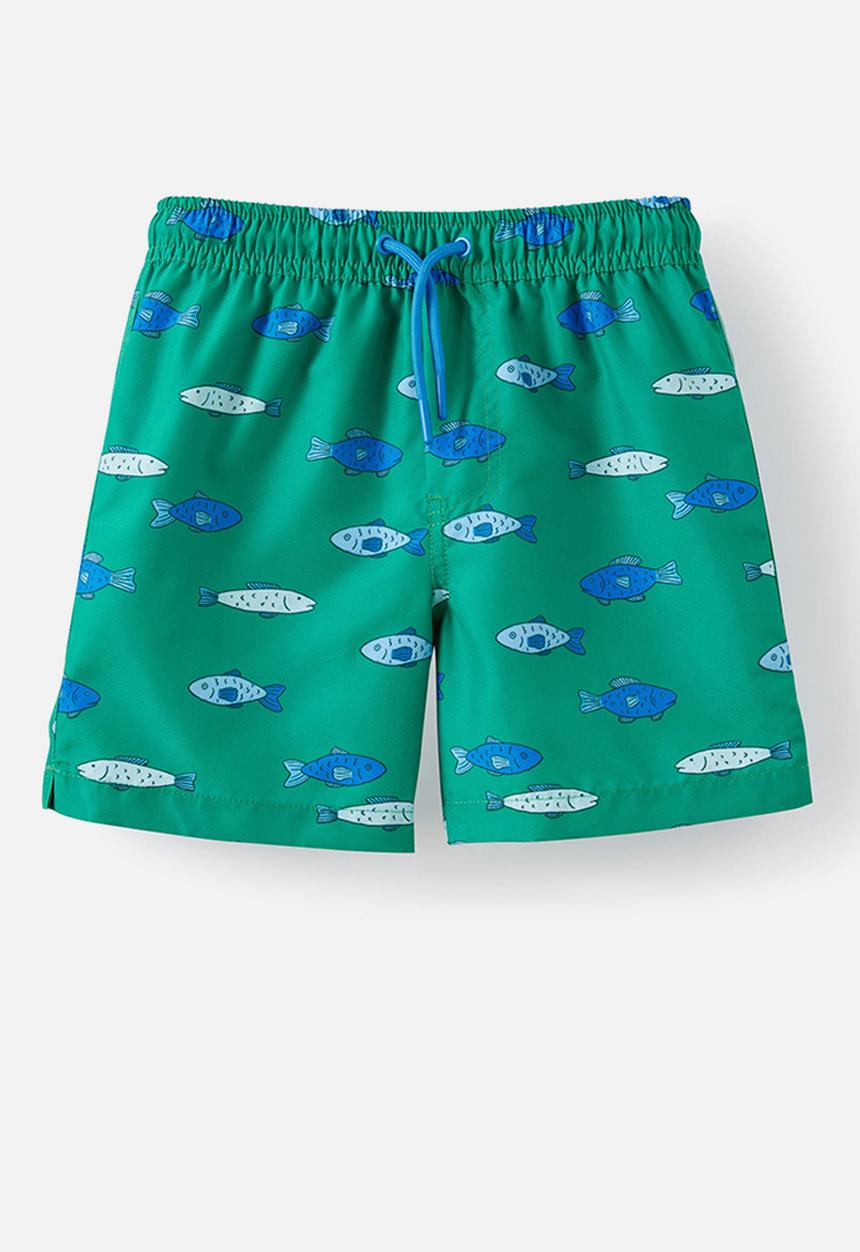 Cotton On - Bailey Board Short - English Ivy/Fish