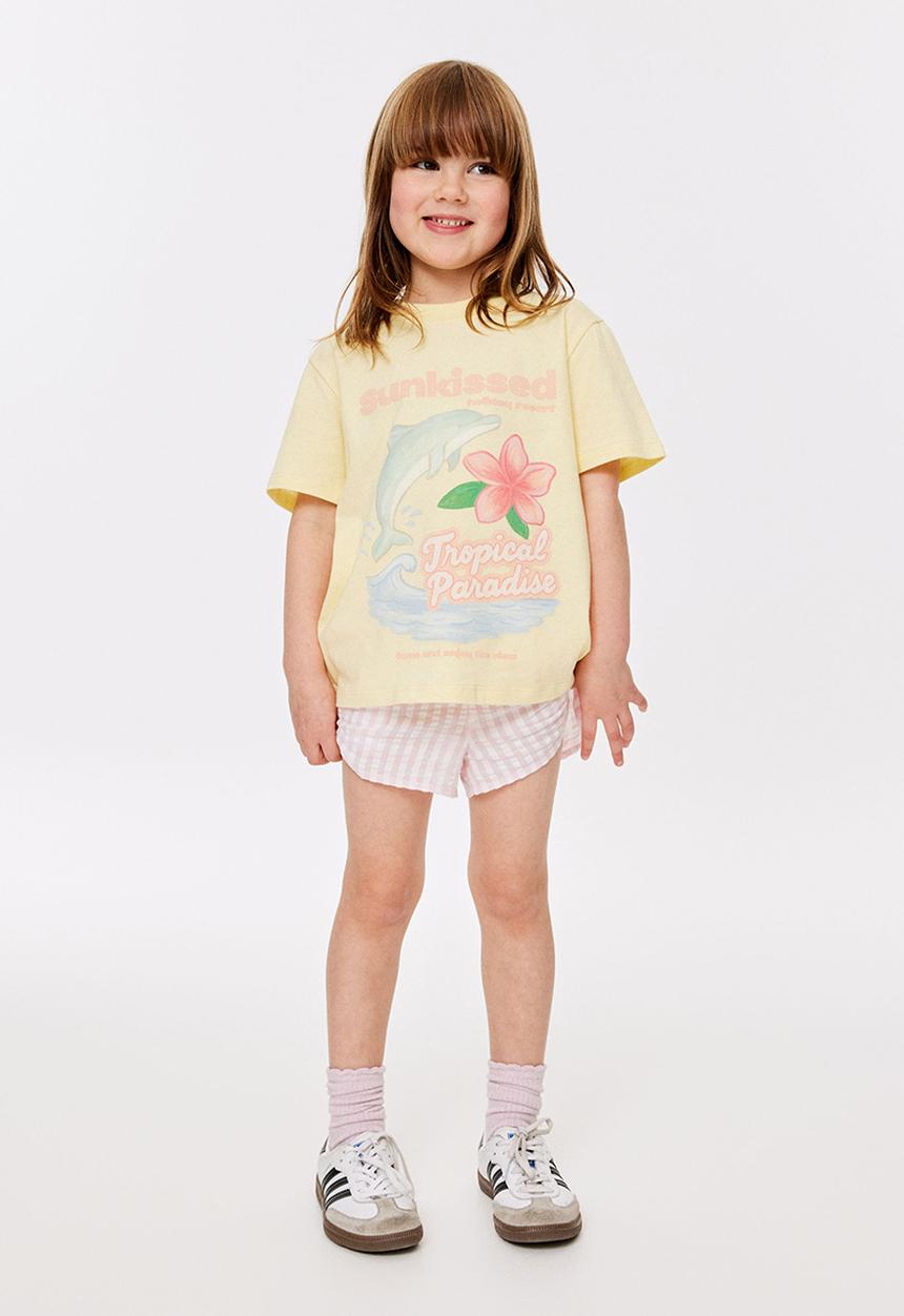 Cotton On - Gigi Woven Short -  Ballet Pink/Gingham