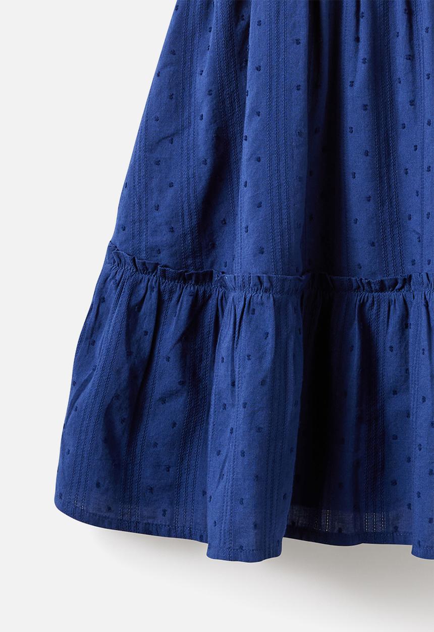 Cotton On - Gigi Flutter Sleeve Dress - Denim Navy