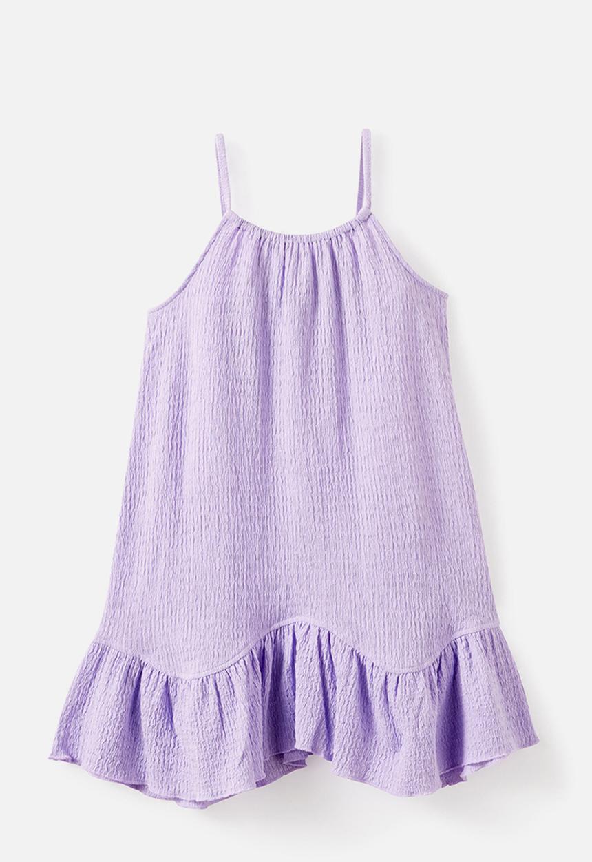 Cotton On - Hazel Scalloped Sleeveless Dress - Vintage Lilac