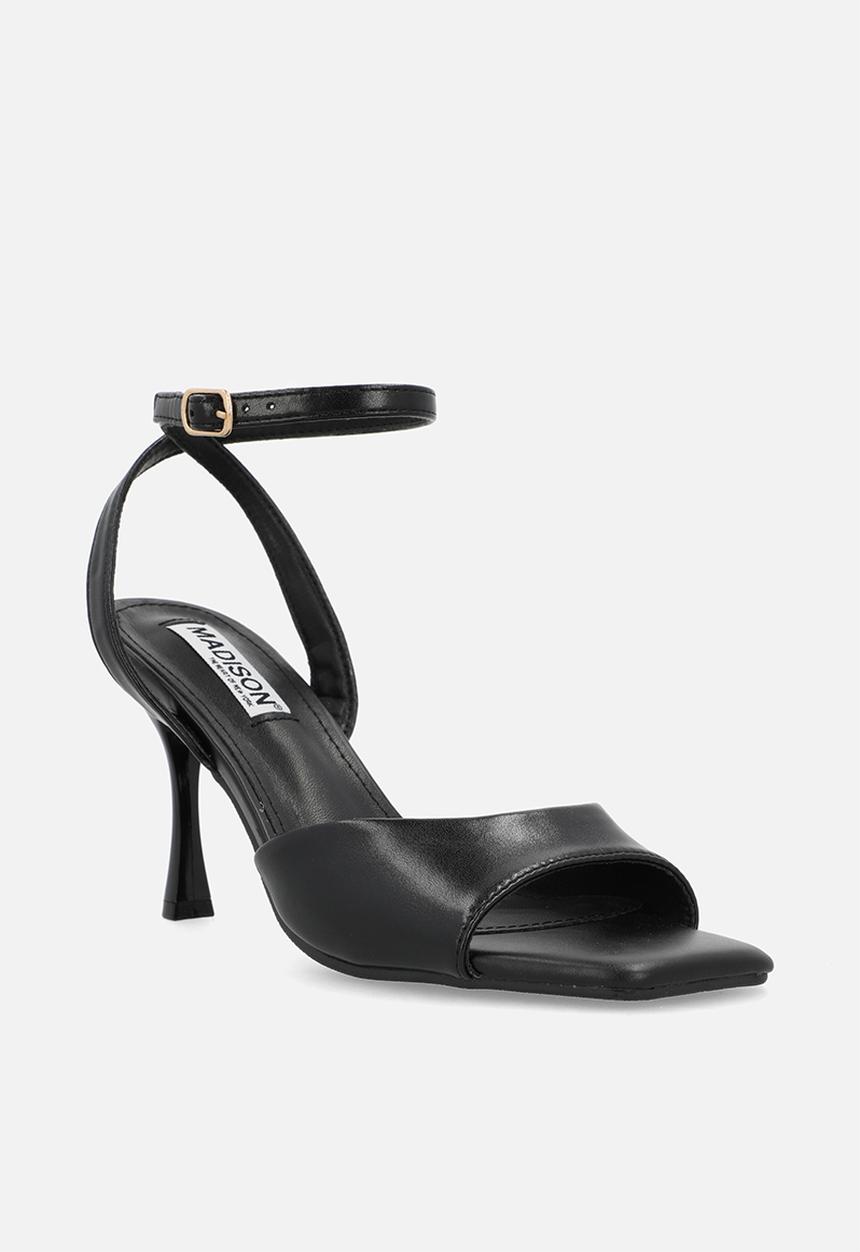 Madison® - Gretta open toe ankle strap - black