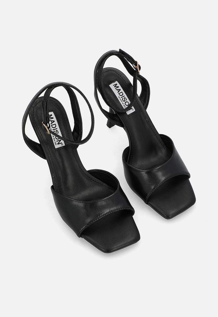 Madison® - Gretta open toe ankle strap - black