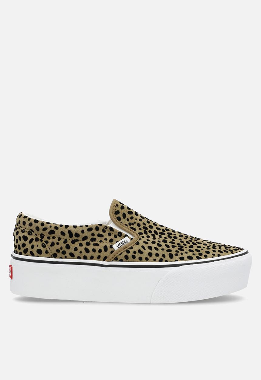 Vans - Classic Slip-On Stackform - Spotted Olive Brown/Black