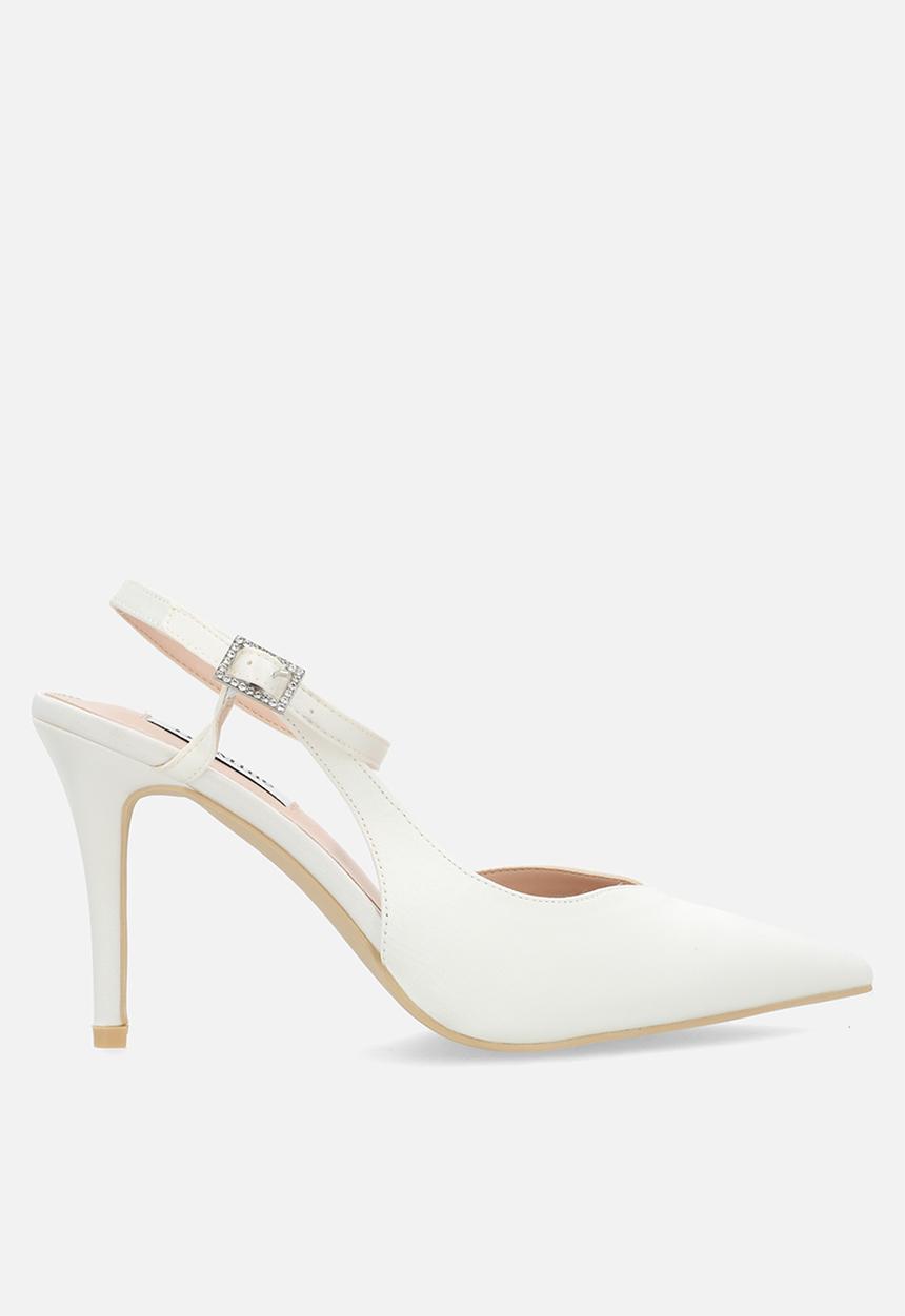 Be Mine - Kanica slingback heel - ivory satin