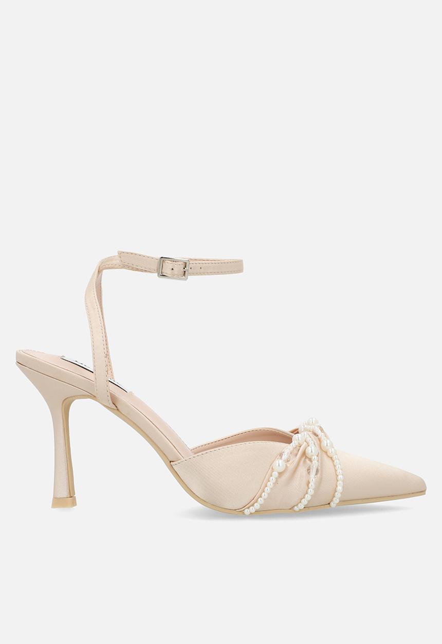 Be Mine - Harsha ankle strap heel - blush satin