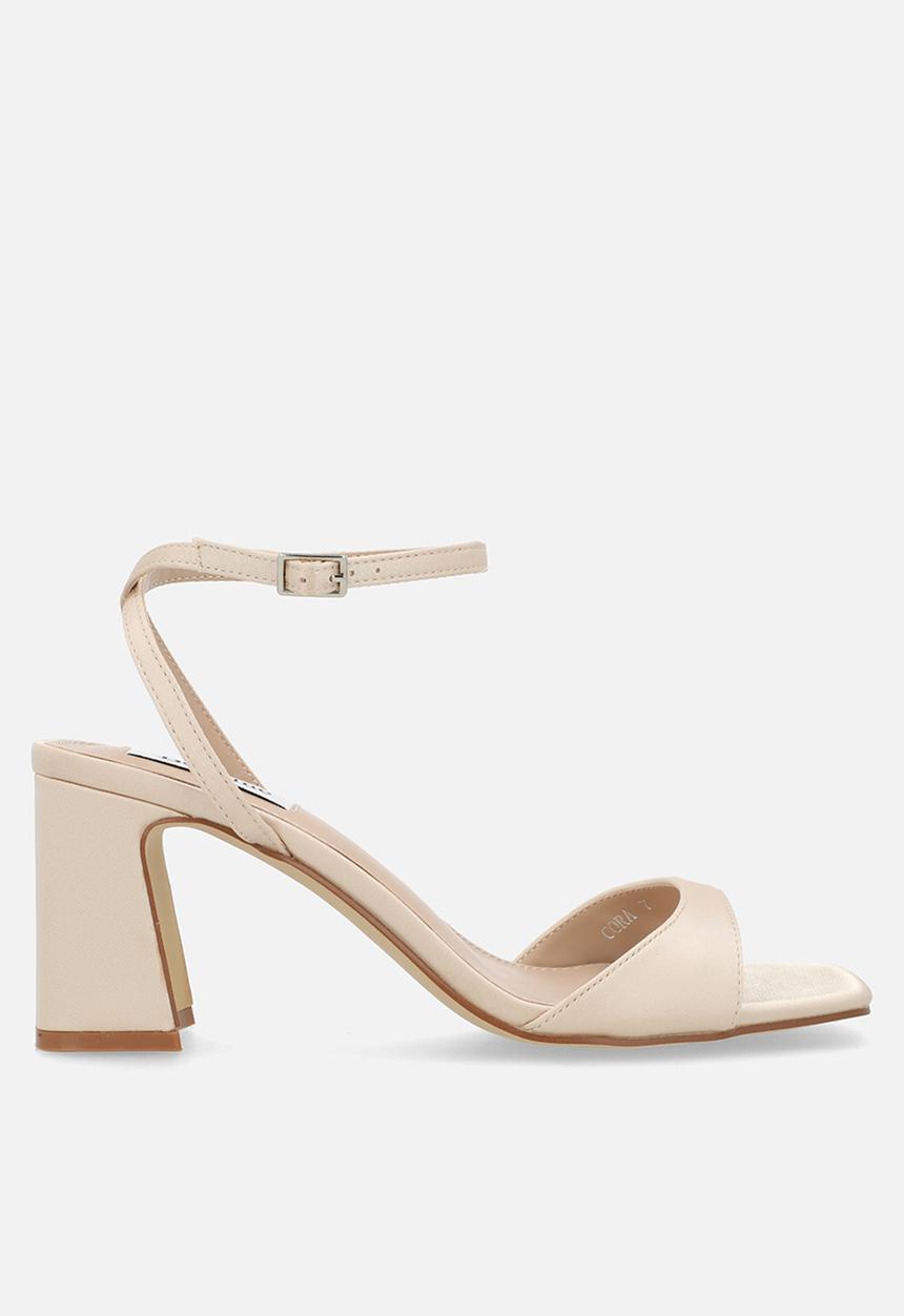 Be Mine - Cora ankle strap heel - rose satin