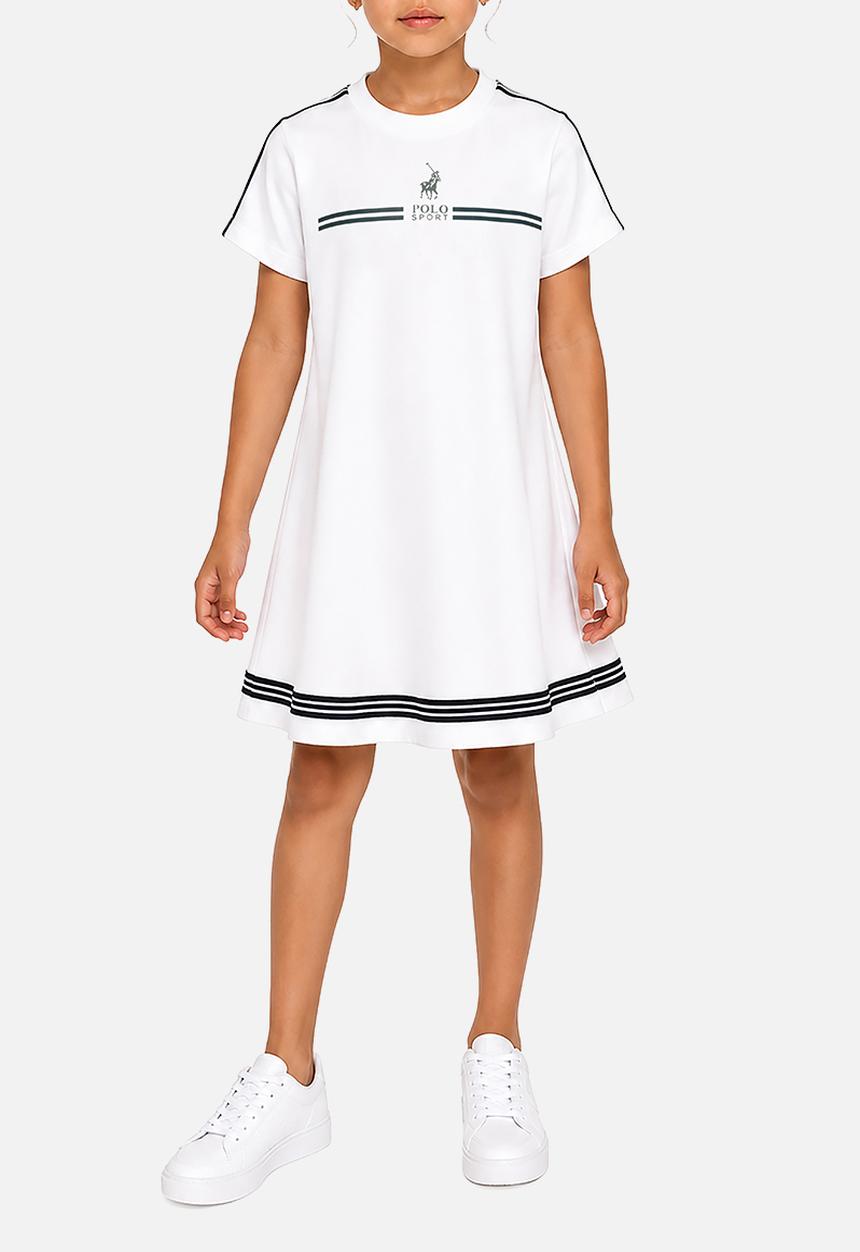 POLO - Girls Jamie Sport Ss Dress - White