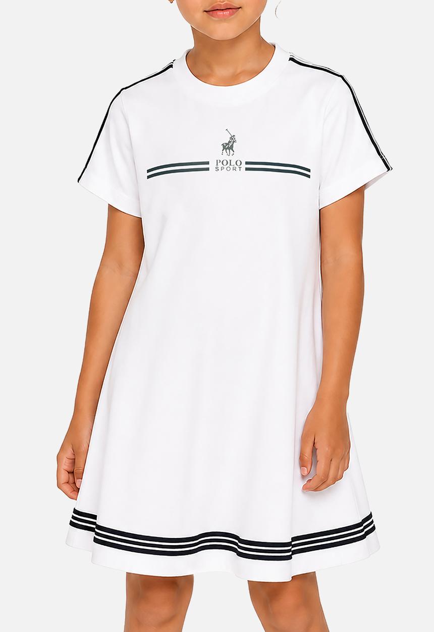 POLO - Girls Jamie Sport Ss Dress - White