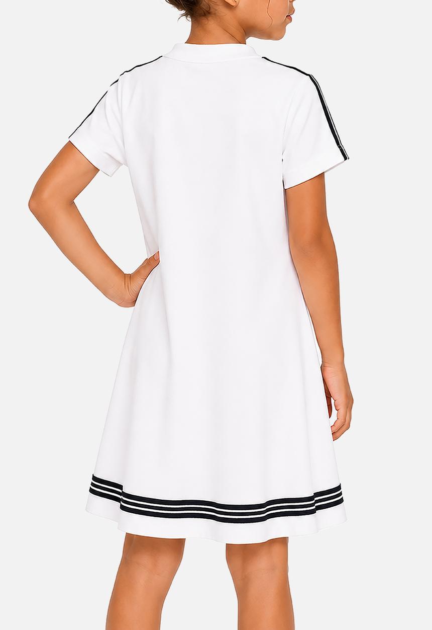 POLO - Girls Jamie Sport Ss Dress - White
