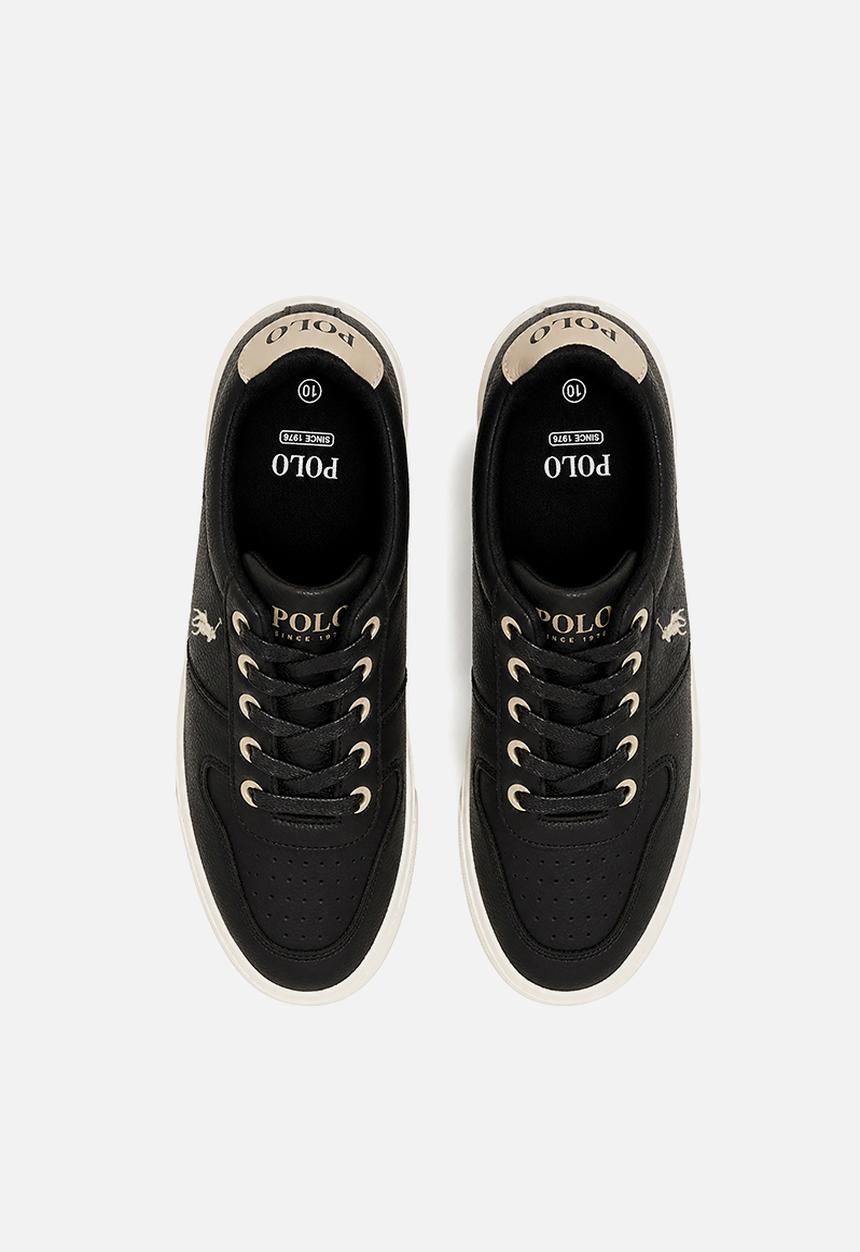 POLO - Kids Classic Leather Sneaker  - Black