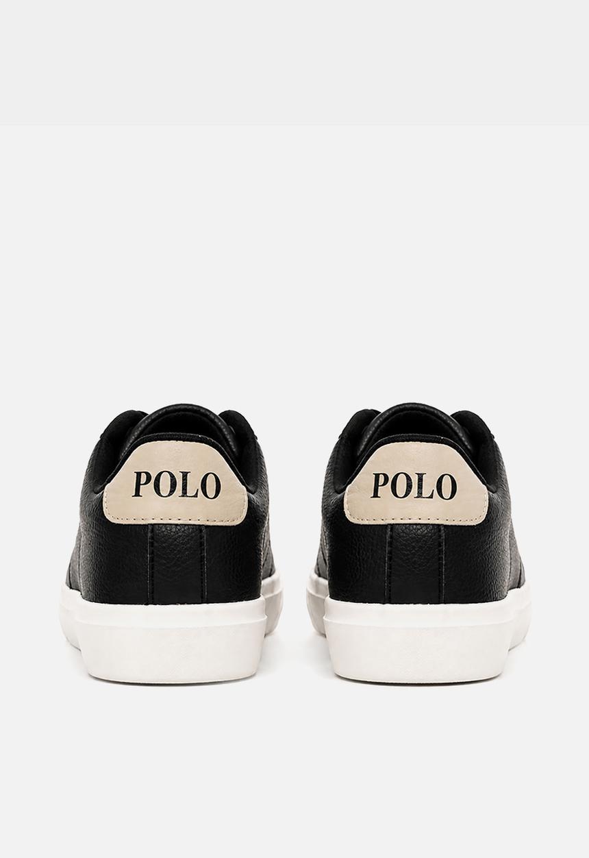 POLO - Kids Classic Leather Sneaker  - Black