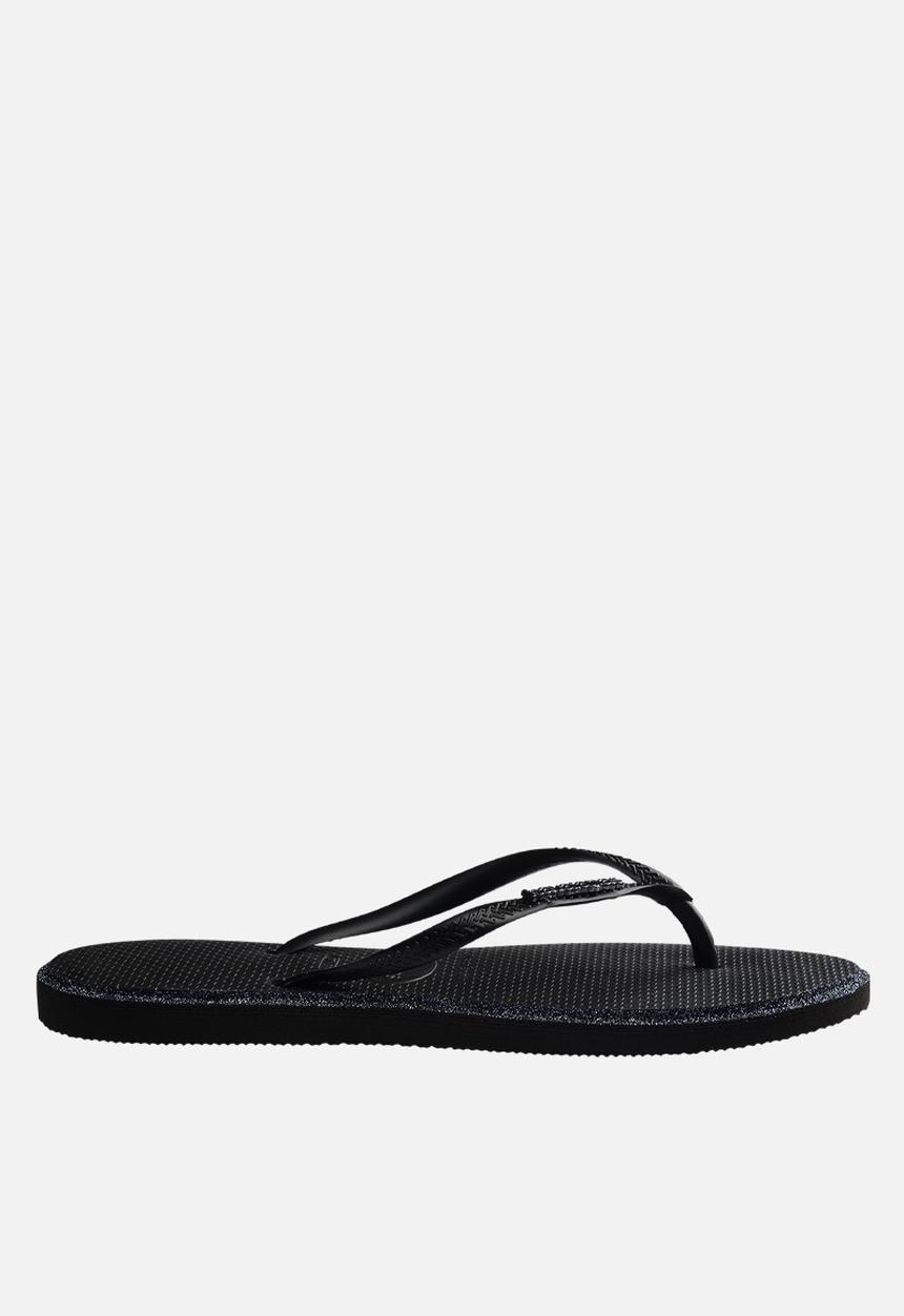 Havaianas - Slim point glitter black/black