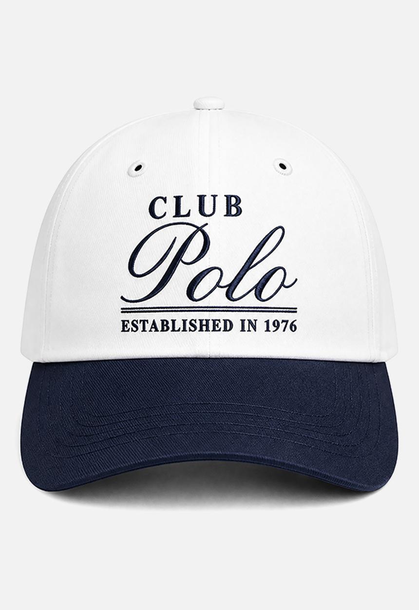 POLO - 5 Panel Club Polo Structured Peak - White