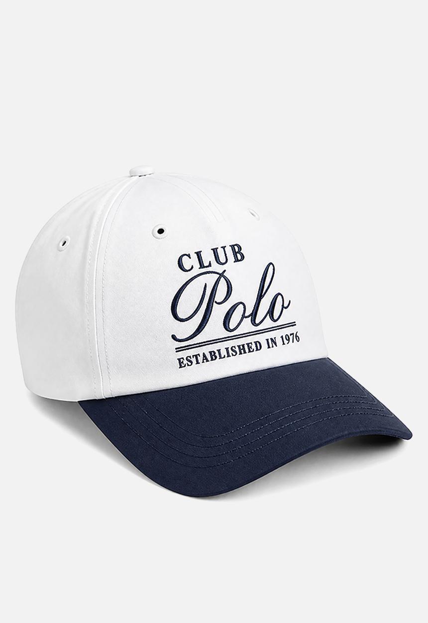 POLO - 5 Panel Club Polo Structured Peak - White