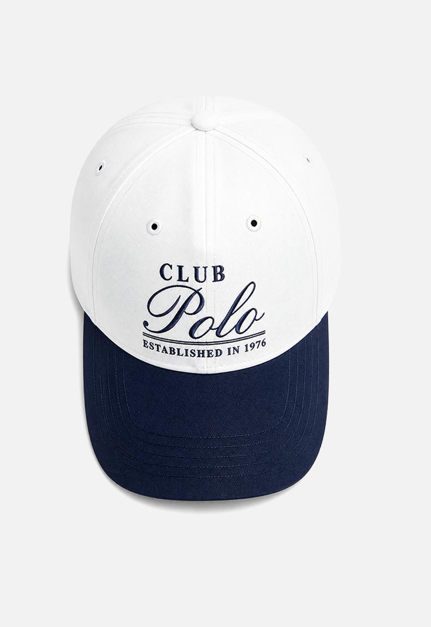 POLO - 5 Panel Club Polo Structured Peak - White