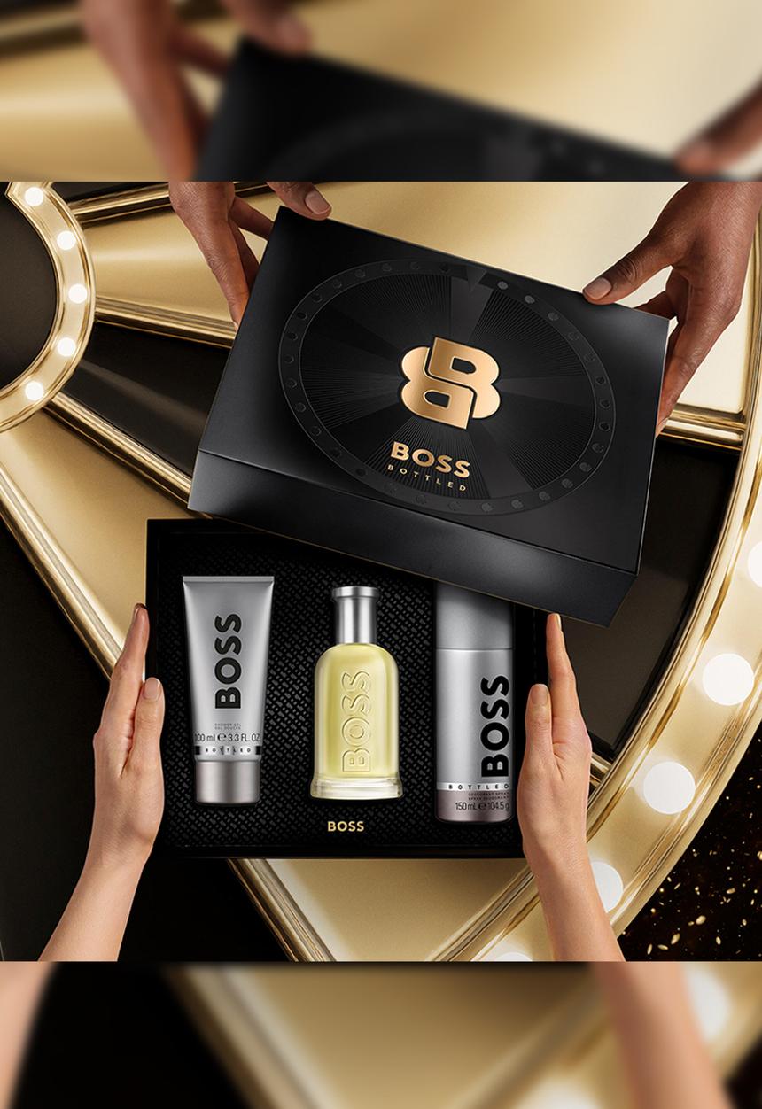 Hugo Boss Fragrances - Hugo Boss Bottled for Men Trio Gift Set Edt - 100ml