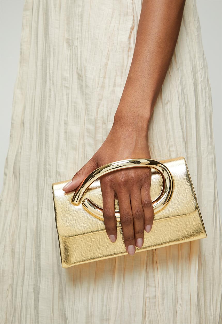 Tessa Design - Unity Clasp Evening Bag - Gold