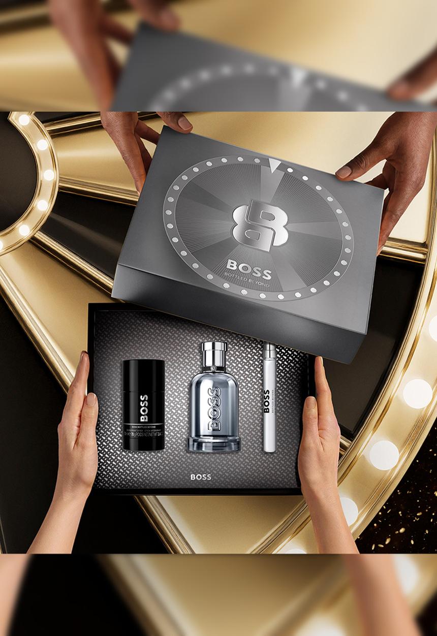 Hugo Boss Fragrances - Hugo Boss Bottle Beyond for Men Trio Gift Set Edt - 100ml