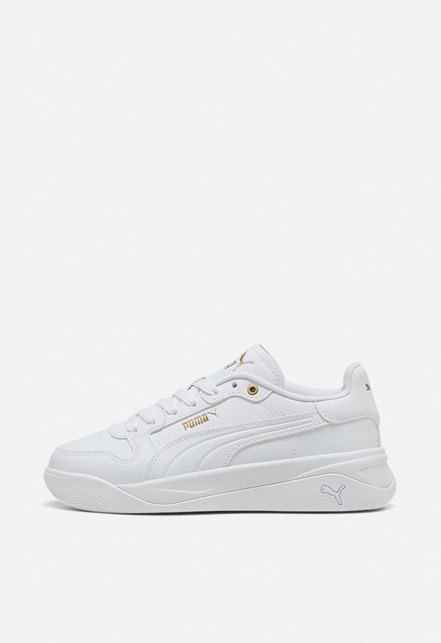 PUMA - Court Bae Jr - Puma White-Puma White-Puma Gold