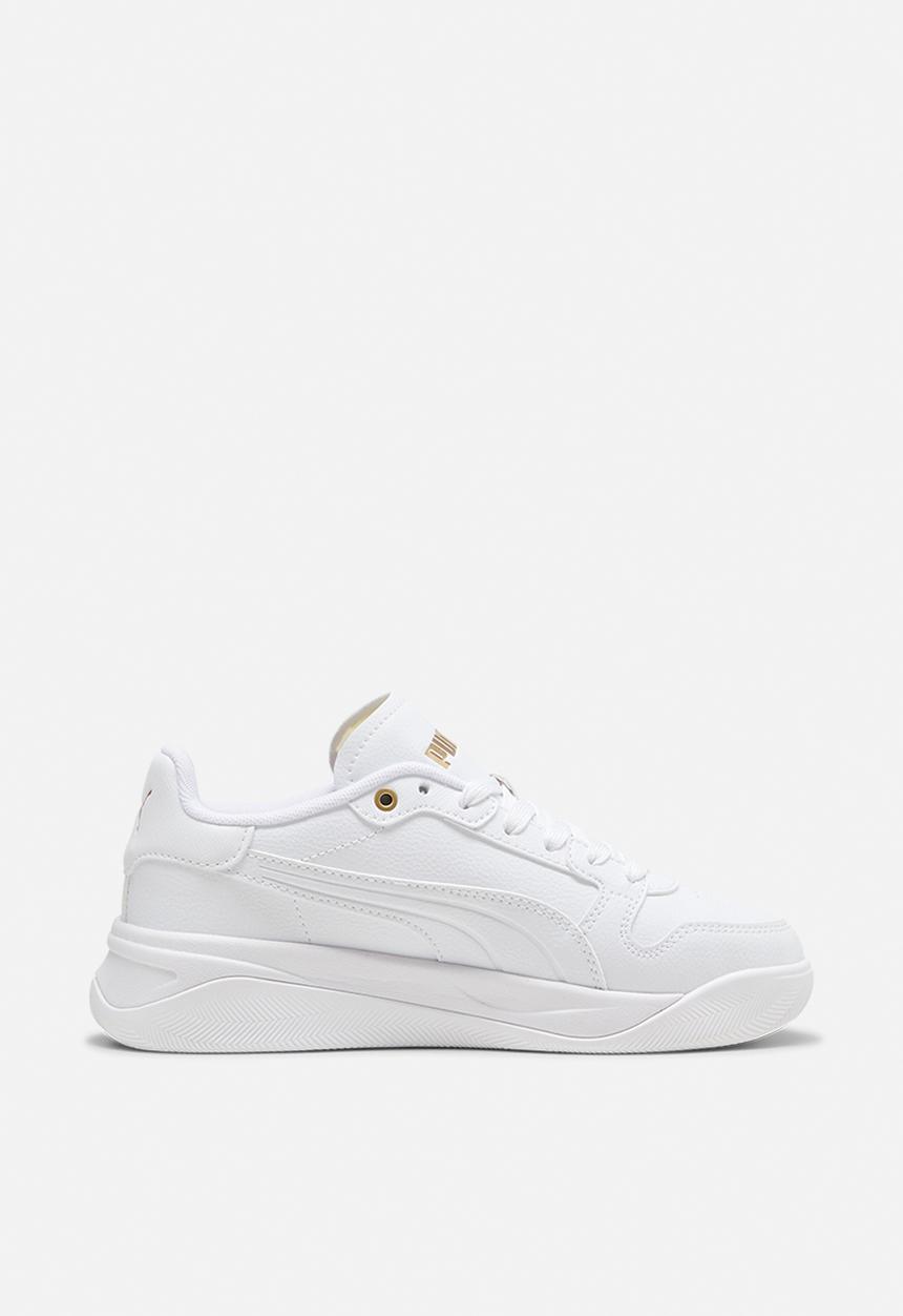 PUMA - Court Bae Jr - Puma White-Puma White-Puma Gold