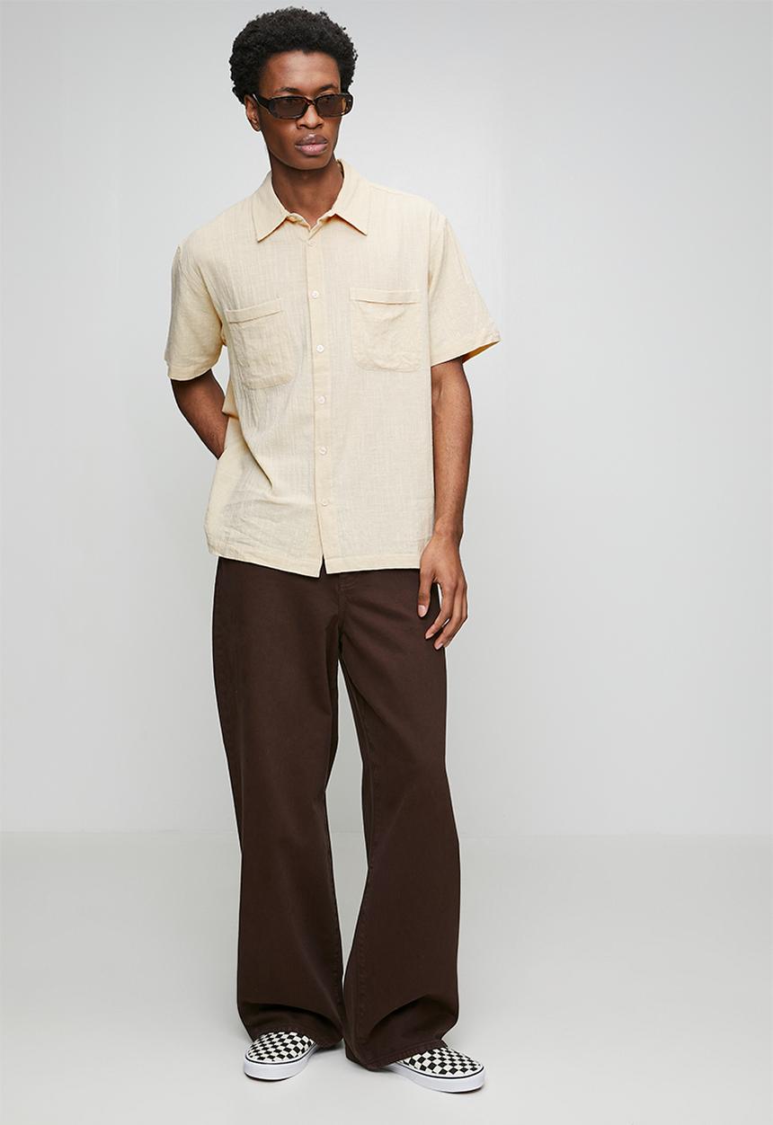 Only & Sons - Onscharles Ss Shirt - Silver Lining