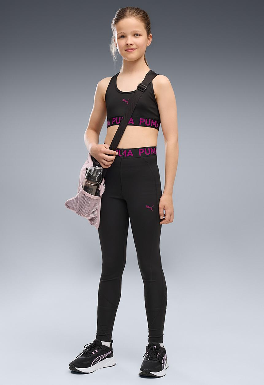 PUMA - Puma Strong Train Tights G - Puma Black-Fuchsia Glow