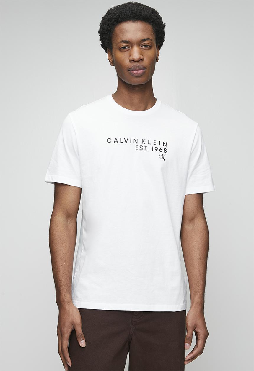 Calvin Klein - SS 30S EU Wholesale Graphic Tee - Bright White