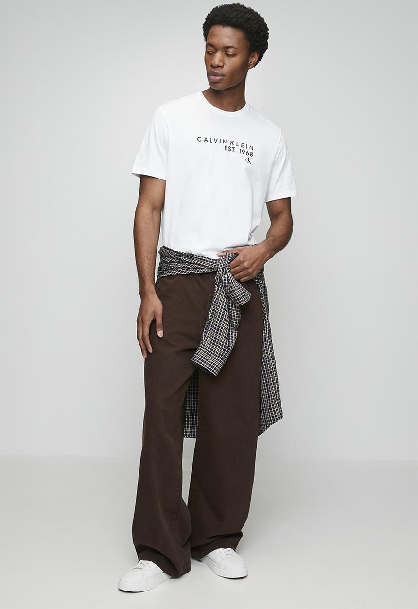 Calvin Klein - SS 30S EU Wholesale Graphic Tee - Bright White