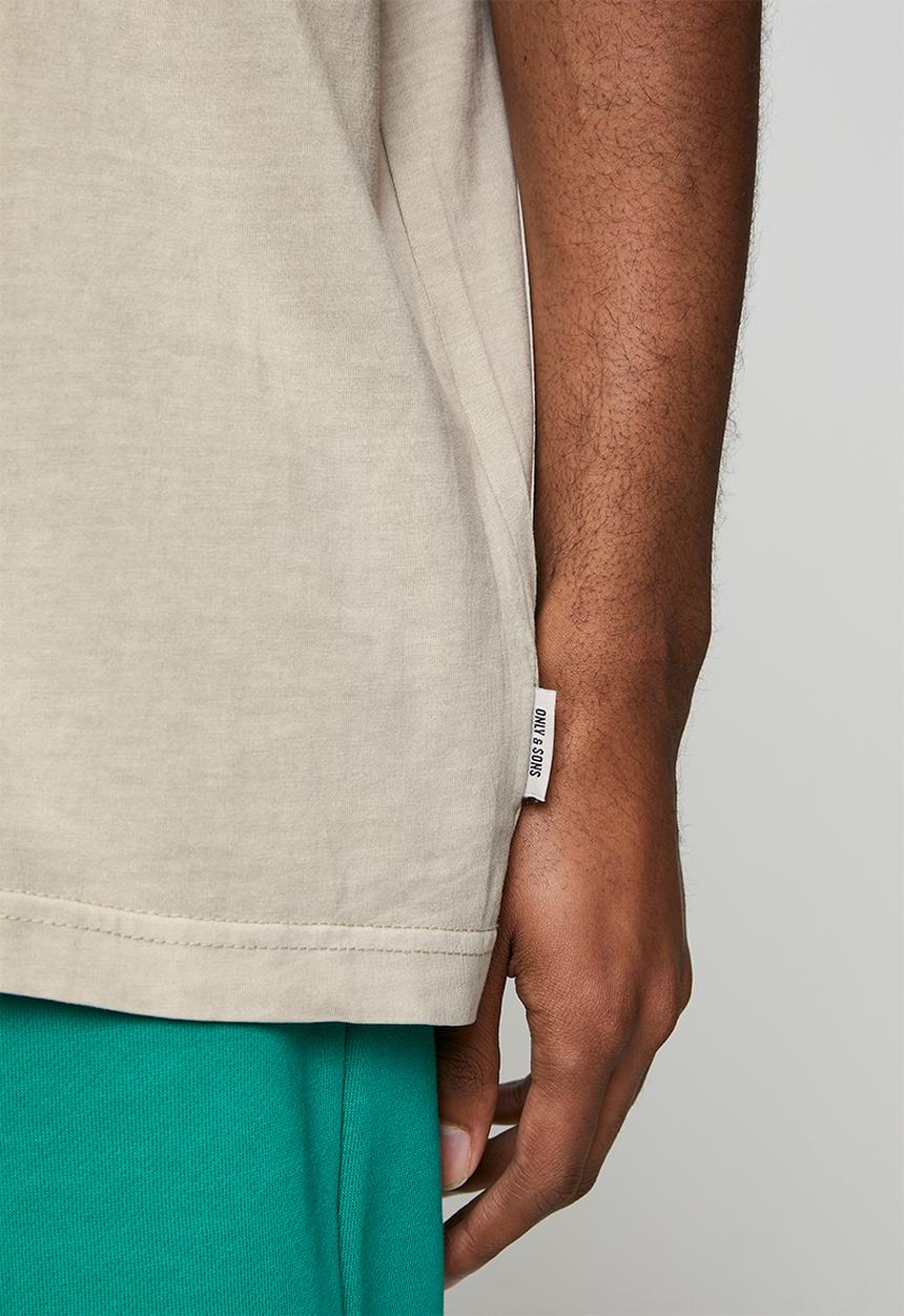 Only & Sons - Onsben Ovz Ss Tee Cbo - Moonstruck