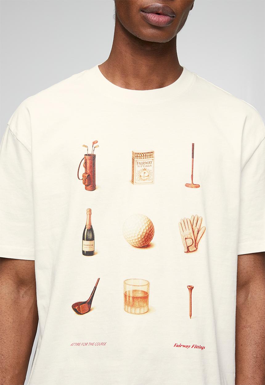 Cotton On - Everyday Fit Graphic T-Shirt - Vintage White/Attire