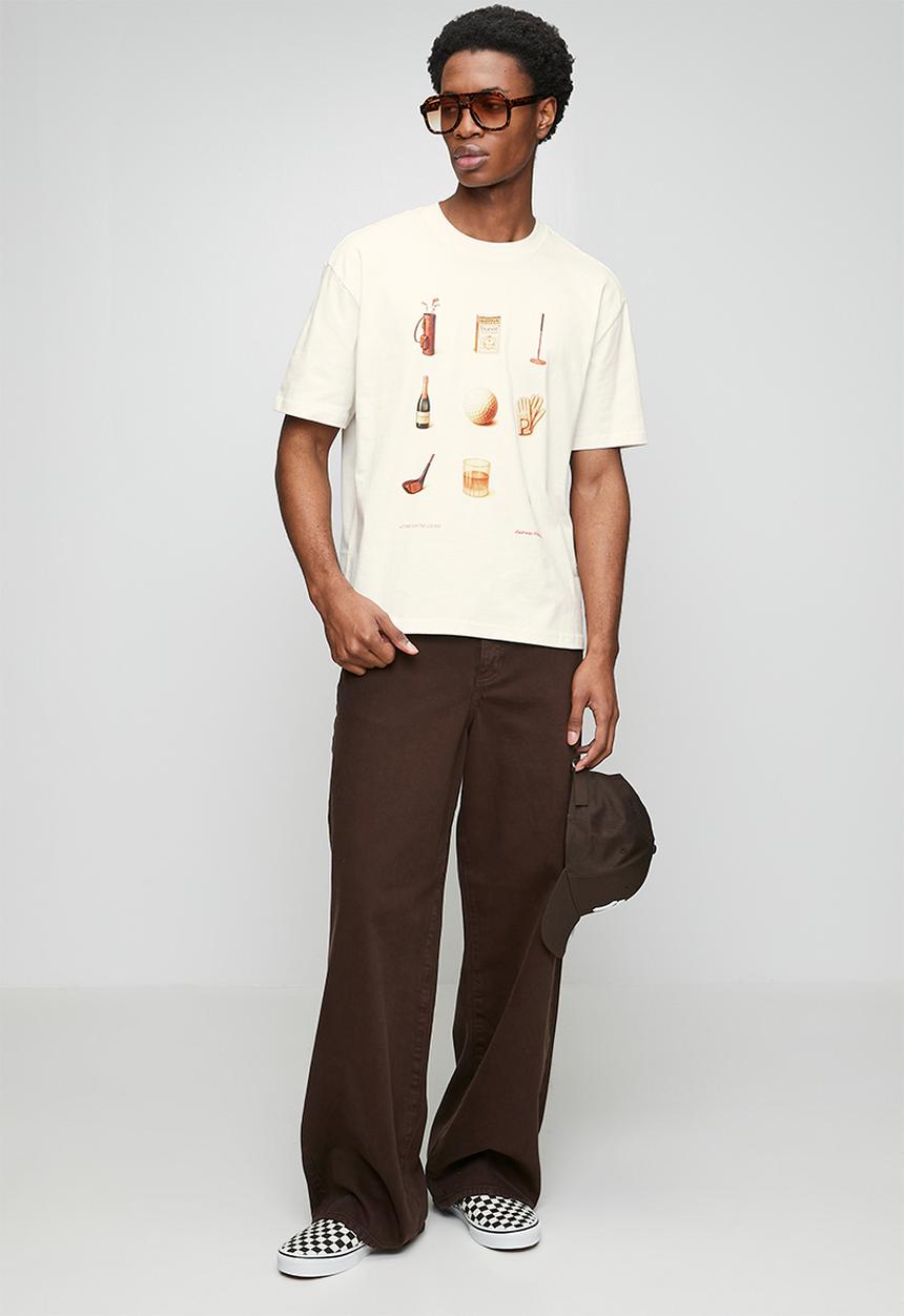 Cotton On - Everyday Fit Graphic T-Shirt - Vintage White/Attire