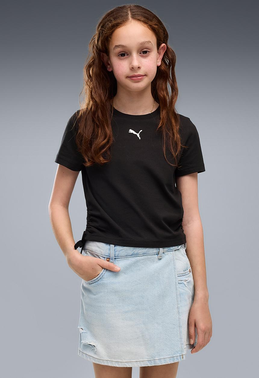 PUMA - Ess Slim Knotted Tee G - Puma Black