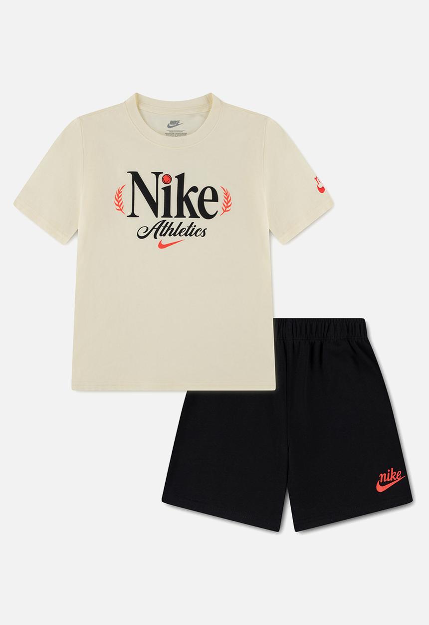 Nike - Nkn Tennis Jersey Ft Short Set - Black