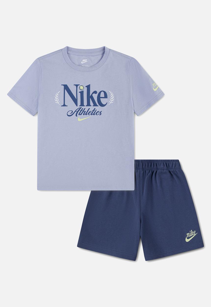 Nike - Nkn Tennis Jersey Ft Short Set - Mystic Navy