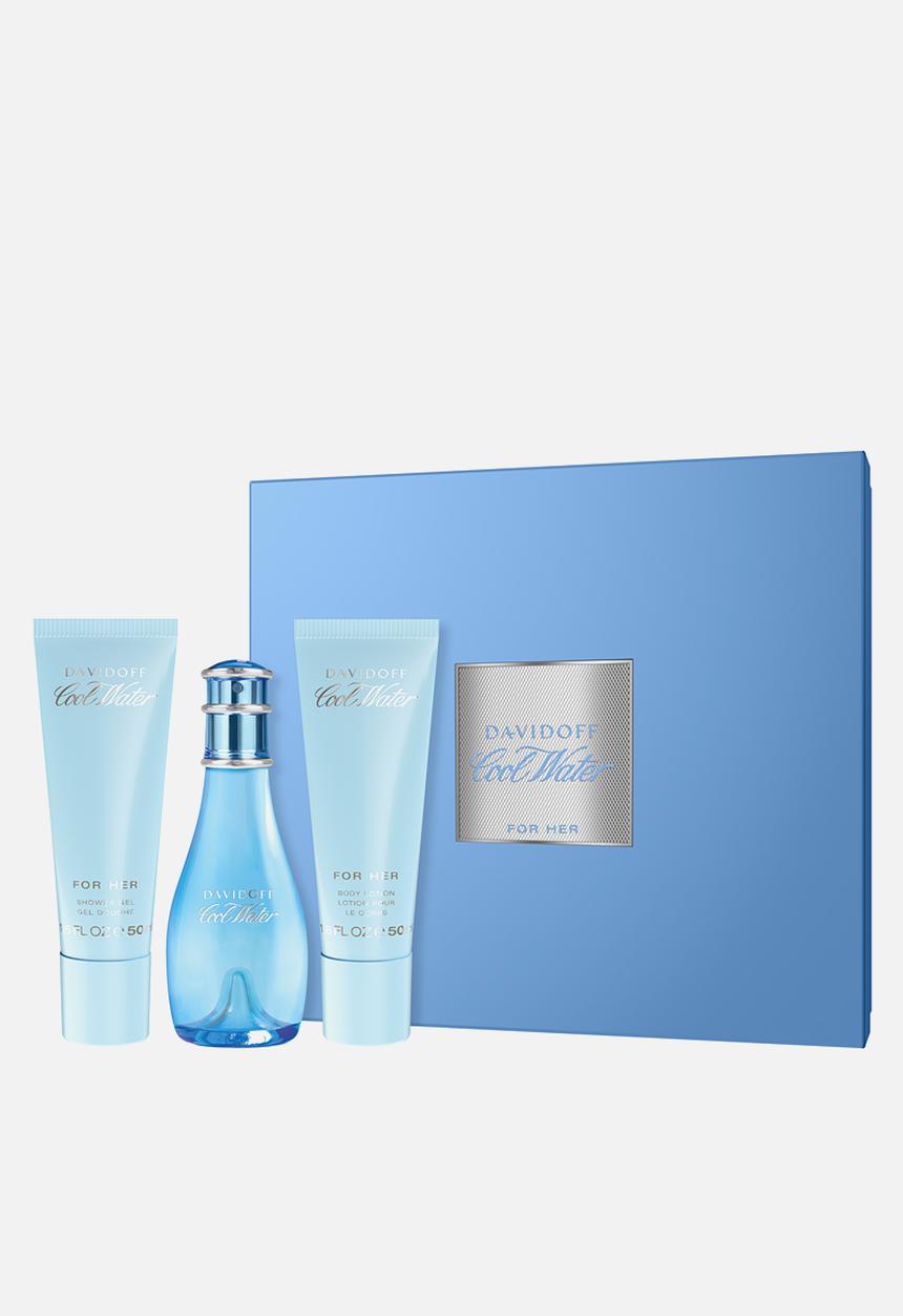 DAVIDOFF Fragrances - Davidoff Cool Water Trio Gift Set For Women Edt - 50ml