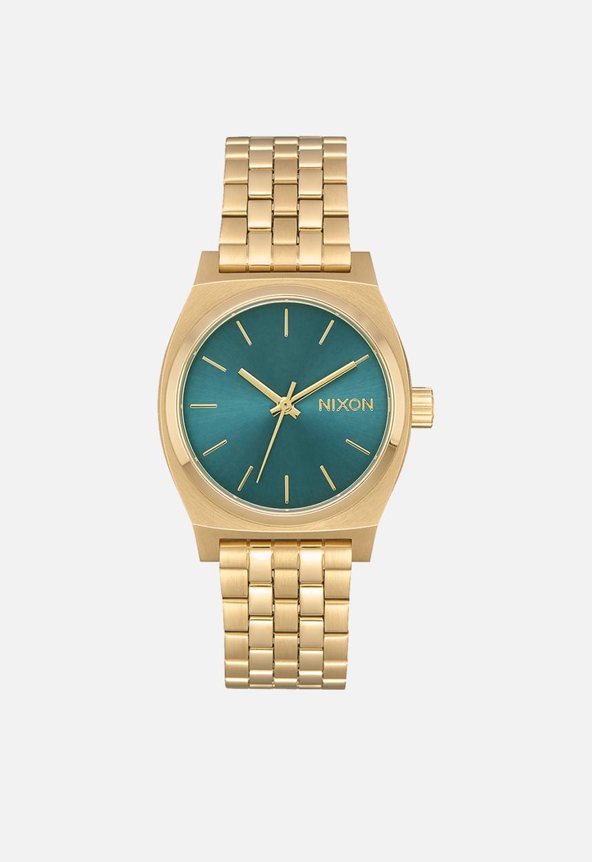 Nixon - Medium Time Teller - Light Gold / Turquoise