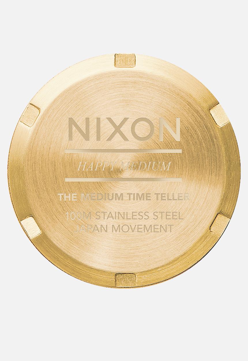 Nixon - Medium Time Teller - Light Gold / Turquoise